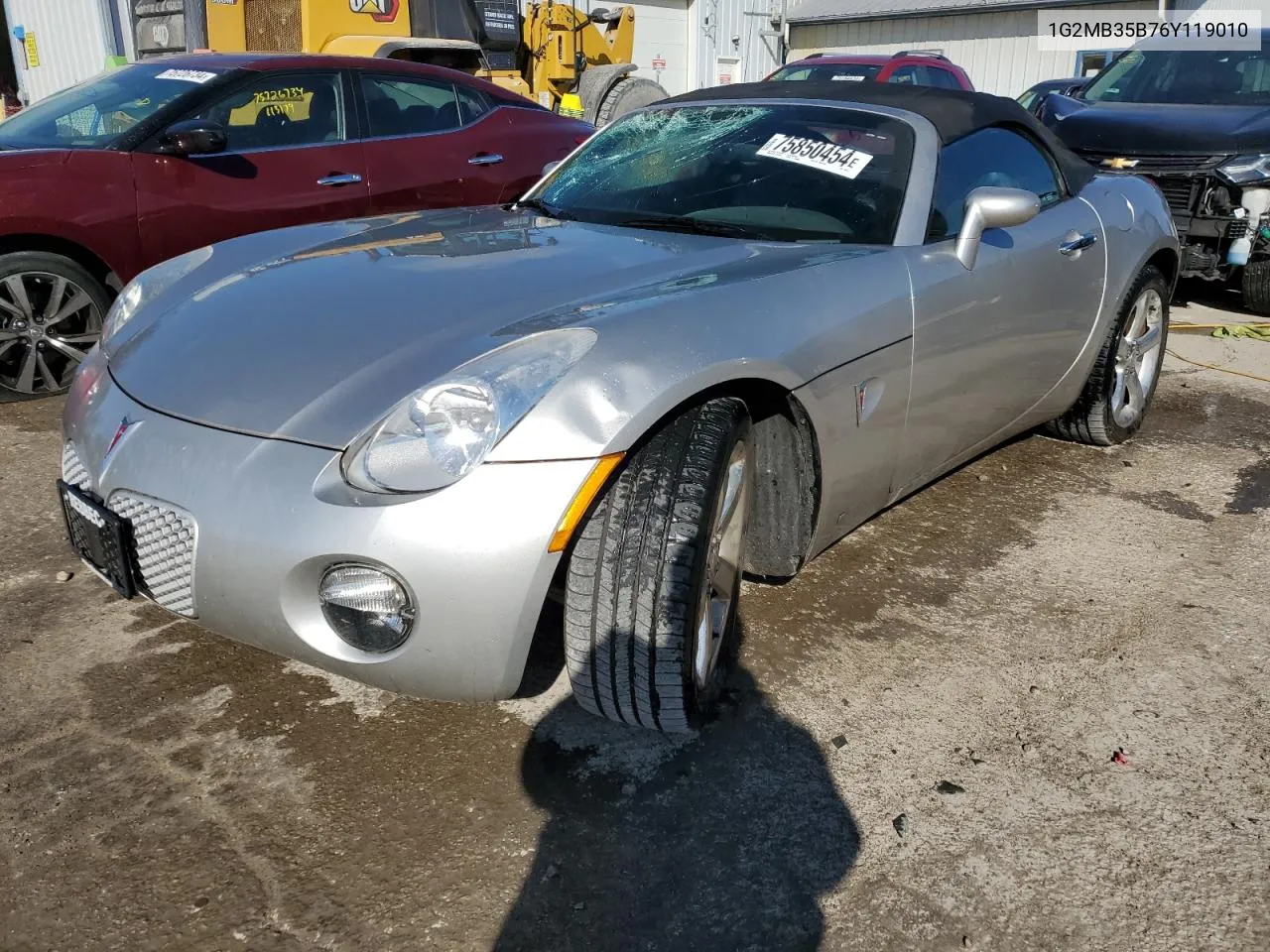 2006 Pontiac Solstice VIN: 1G2MB35B76Y119010 Lot: 75850454