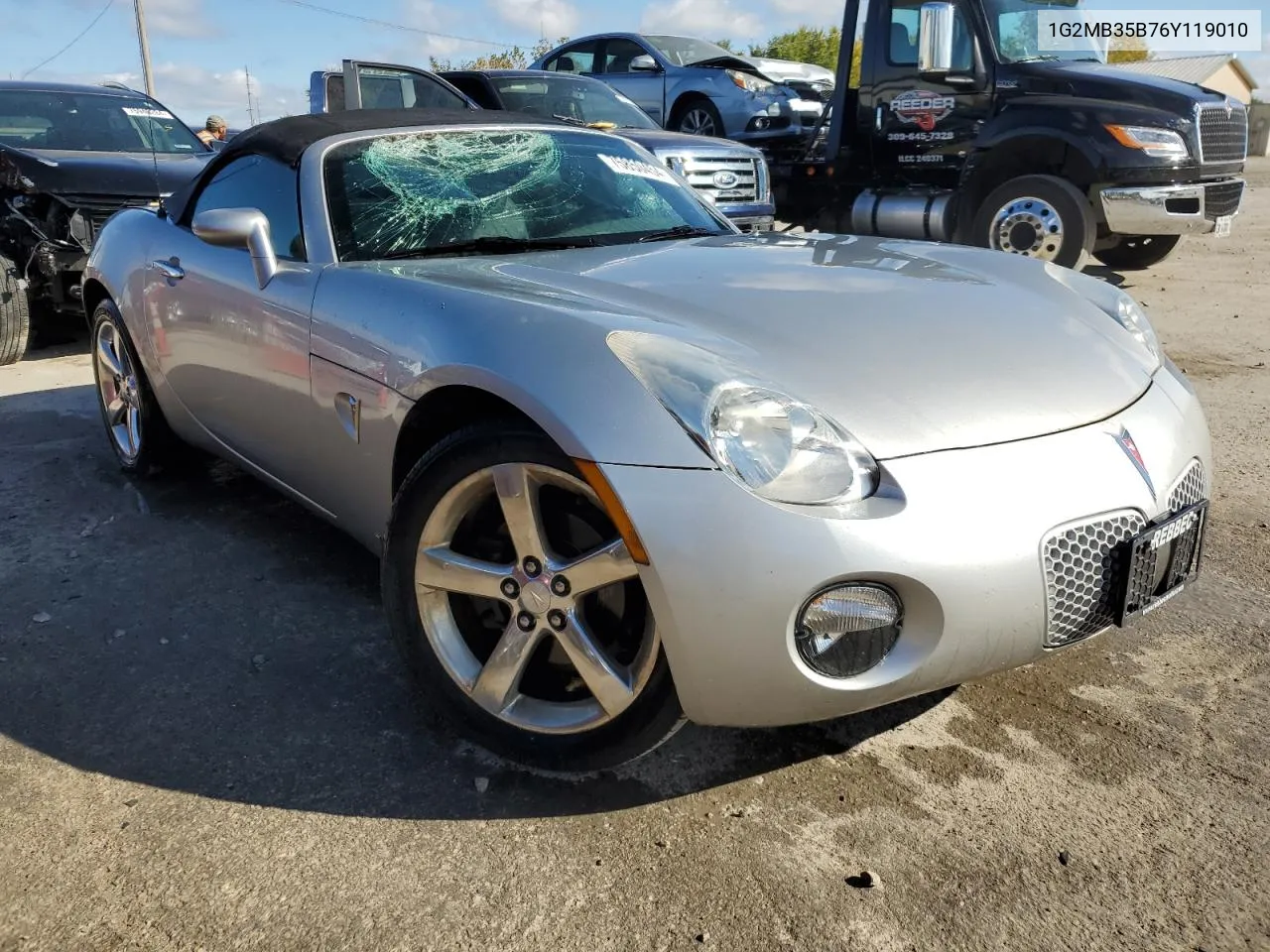 2006 Pontiac Solstice VIN: 1G2MB35B76Y119010 Lot: 75850454