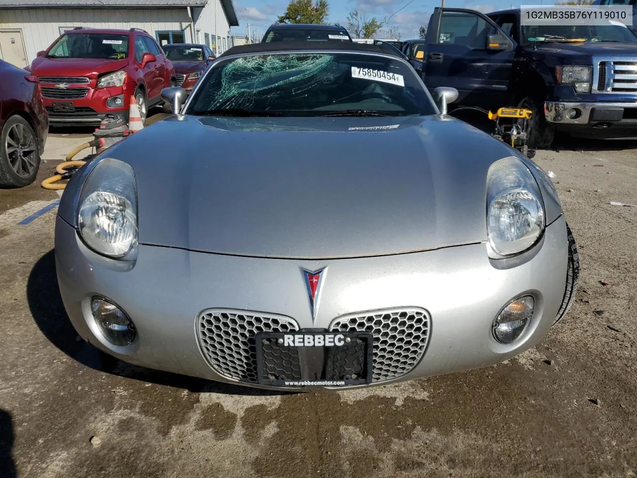 2006 Pontiac Solstice VIN: 1G2MB35B76Y119010 Lot: 75850454