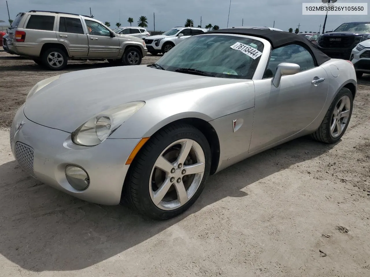 2006 Pontiac Solstice VIN: 1G2MB33B26Y105650 Lot: 76115444