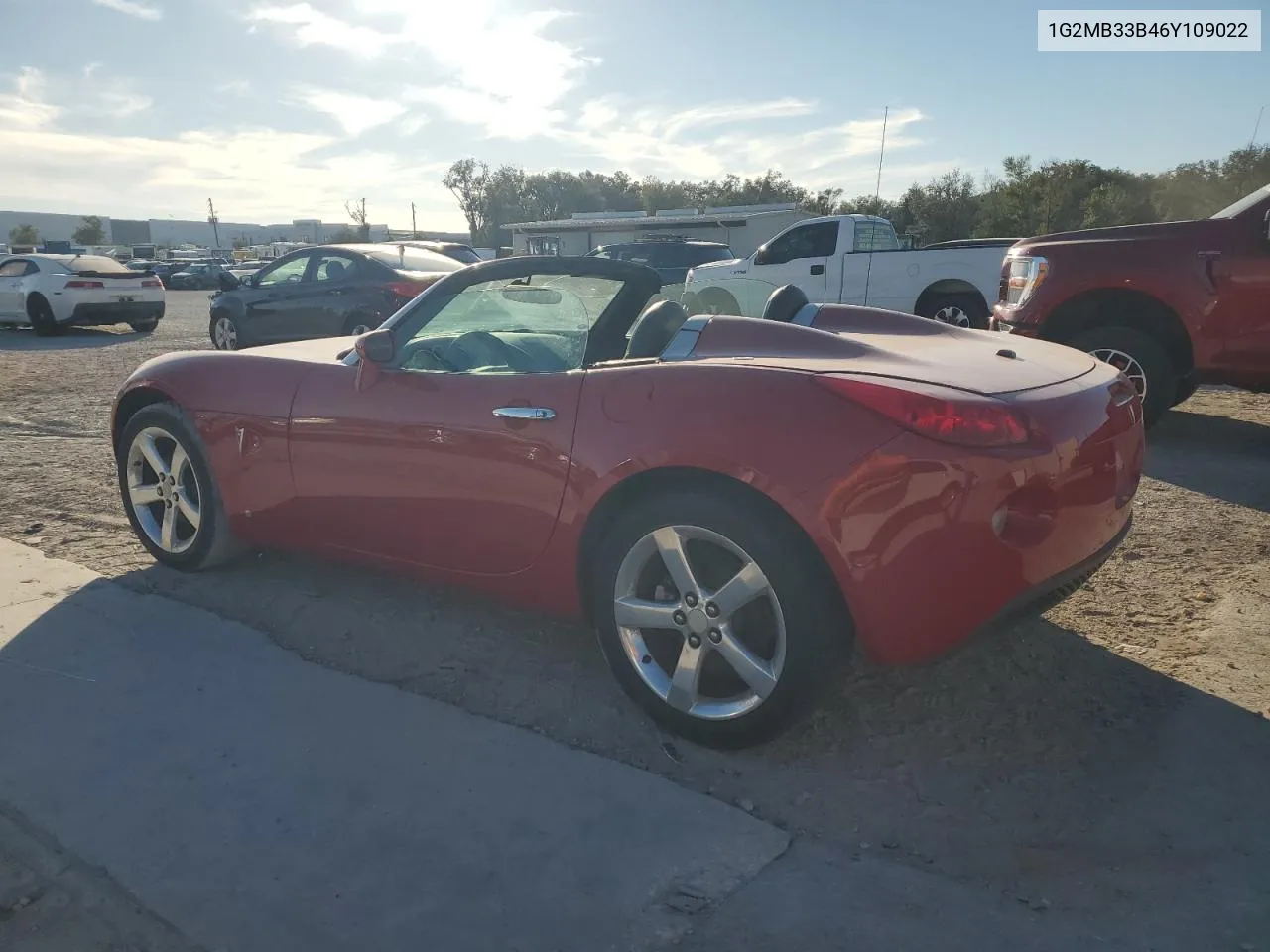 2006 Pontiac Solstice VIN: 1G2MB33B46Y109022 Lot: 77345184