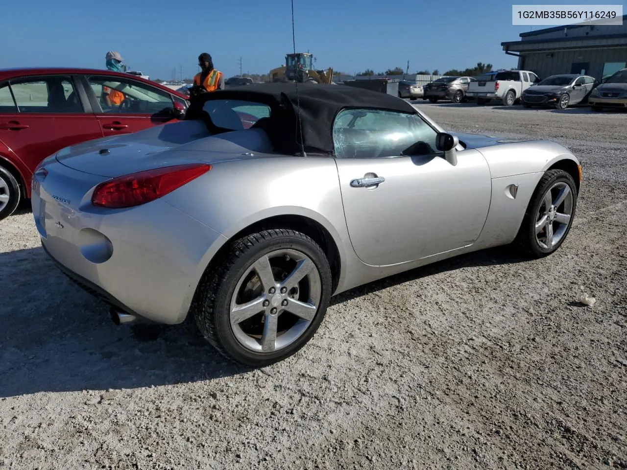 2006 Pontiac Solstice VIN: 1G2MB35B56Y116249 Lot: 77471704