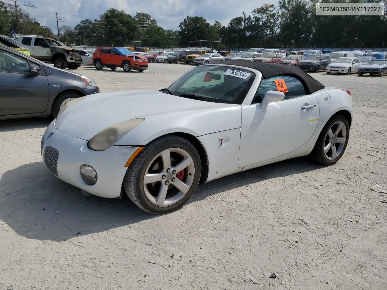 2006 Pontiac Solstice VIN: 1G2MB35B46Y117327 Lot: 77982244