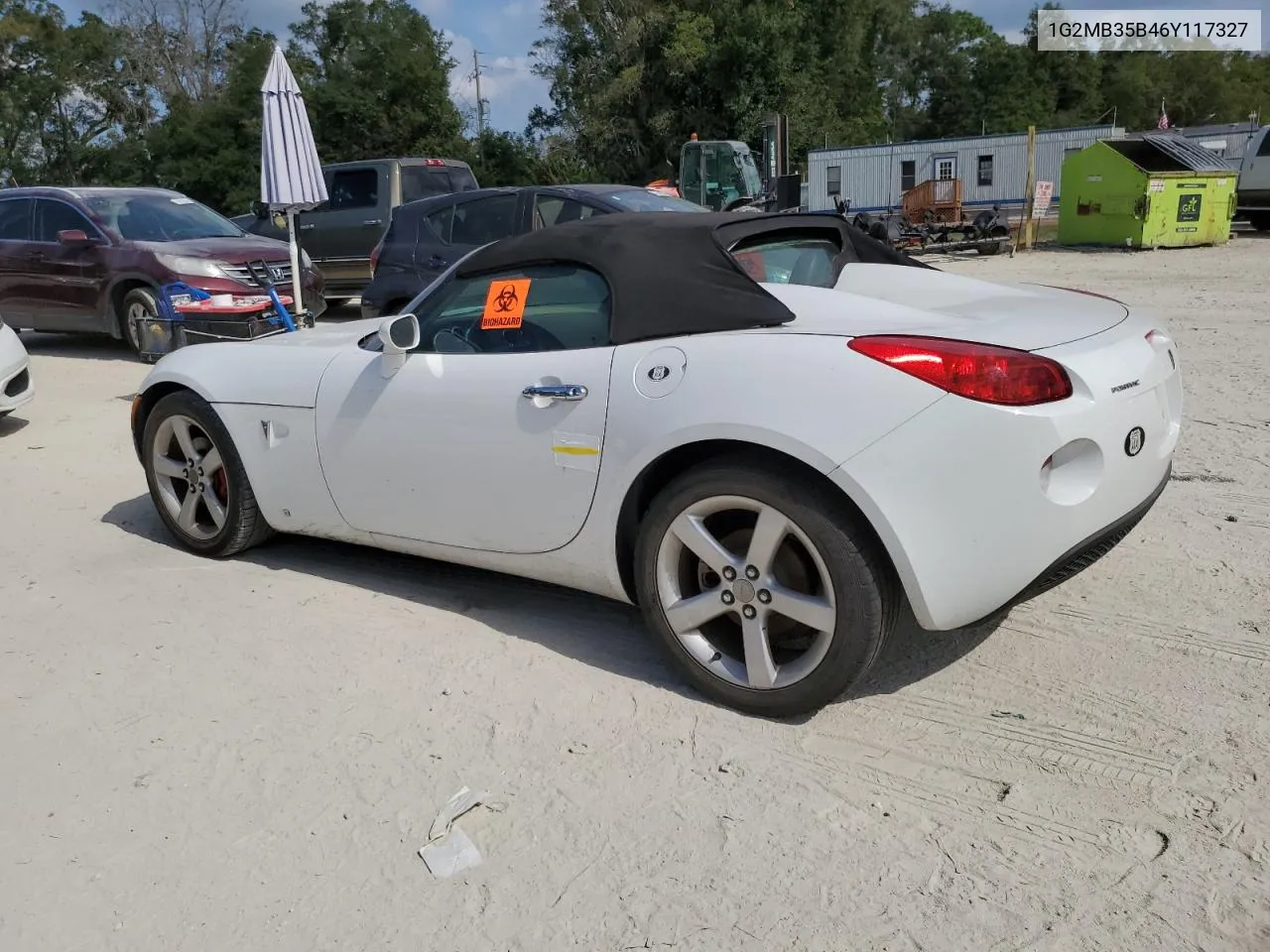 2006 Pontiac Solstice VIN: 1G2MB35B46Y117327 Lot: 77982244