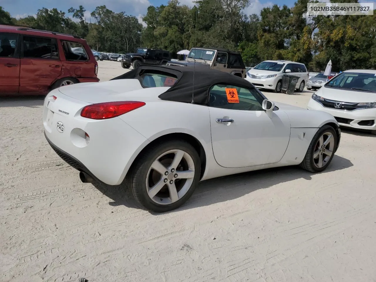 2006 Pontiac Solstice VIN: 1G2MB35B46Y117327 Lot: 77982244