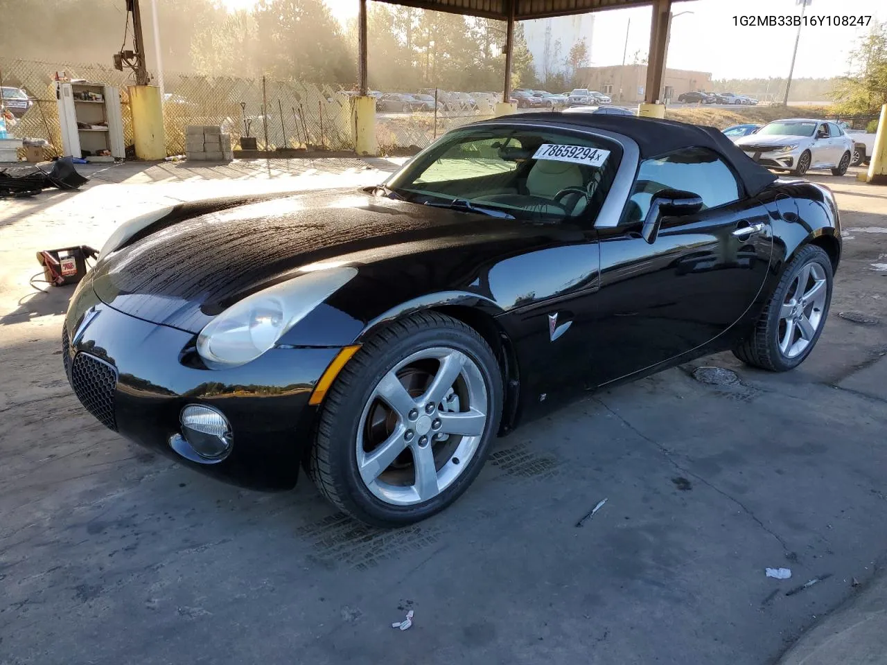 2006 Pontiac Solstice VIN: 1G2MB33B16Y108247 Lot: 78659294