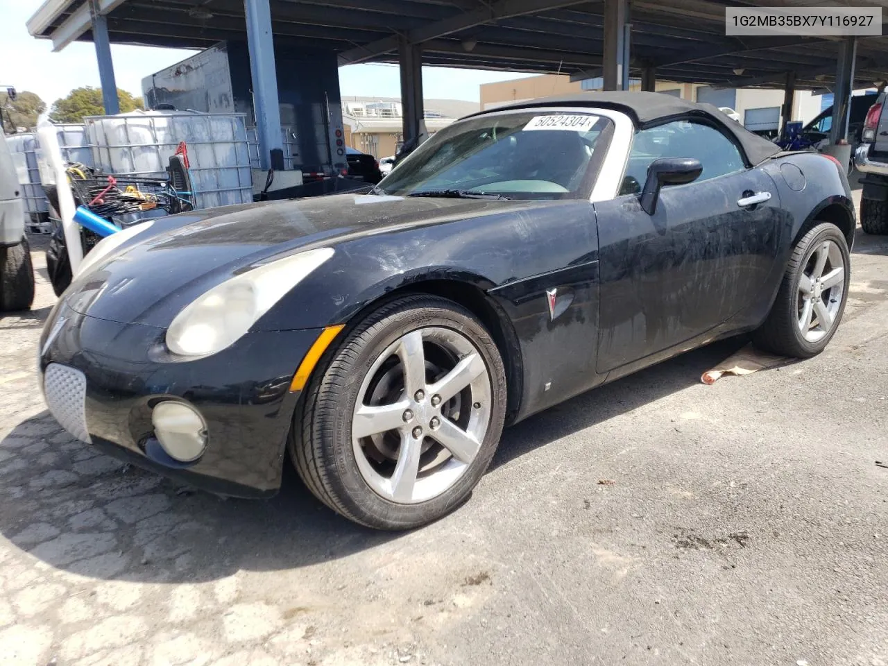 2007 Pontiac Solstice VIN: 1G2MB35BX7Y116927 Lot: 50524304