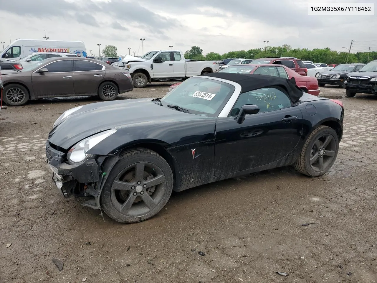 2007 Pontiac Solstice Gxp VIN: 1G2MG35X67Y118462 Lot: 53672514