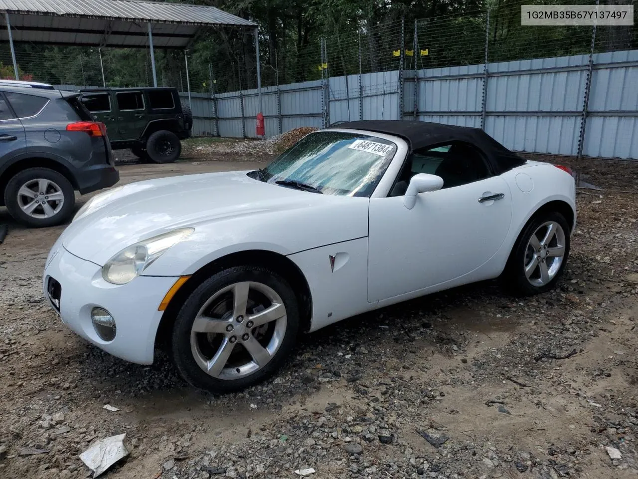 2007 Pontiac Solstice VIN: 1G2MB35B67Y137497 Lot: 64871384