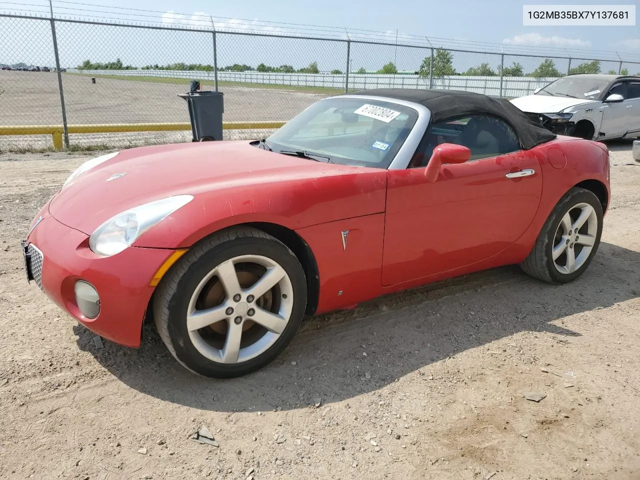 1G2MB35BX7Y137681 2007 Pontiac Solstice