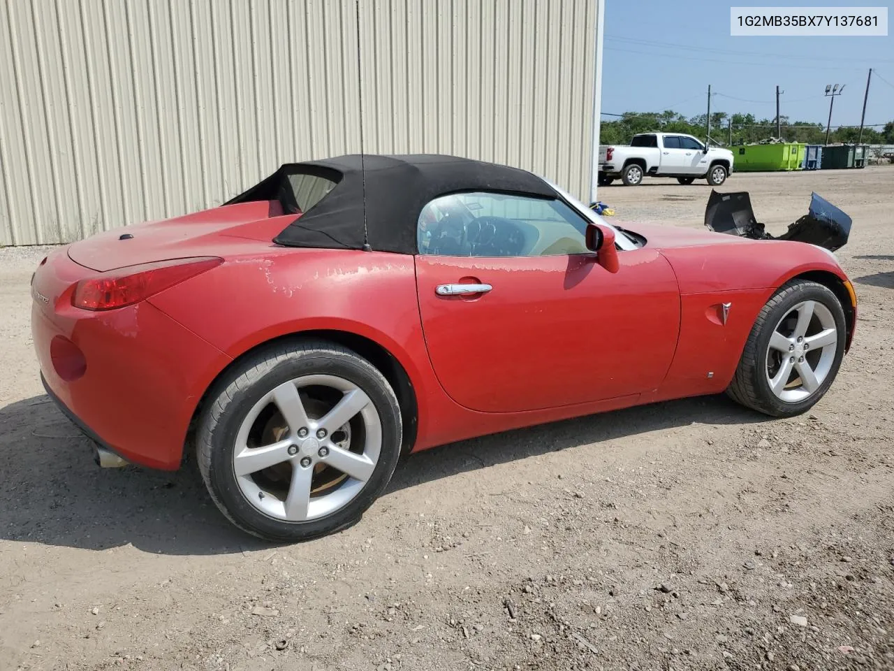 2007 Pontiac Solstice VIN: 1G2MB35BX7Y137681 Lot: 67002804