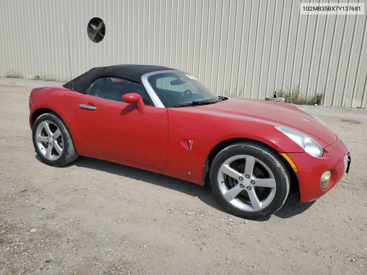 1G2MB35BX7Y137681 2007 Pontiac Solstice