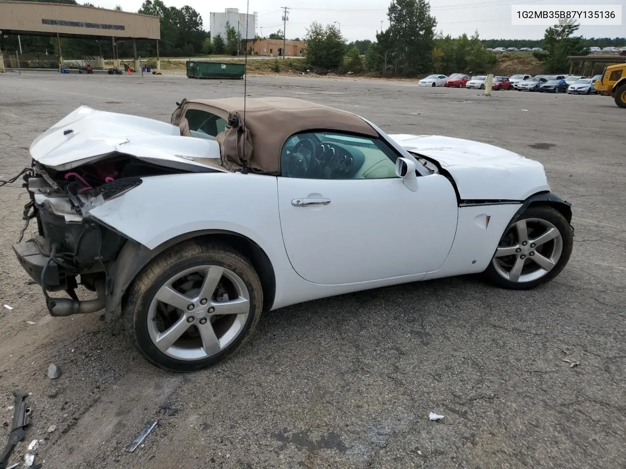 2007 Pontiac Solstice VIN: 1G2MB35B87Y135136 Lot: 71227994