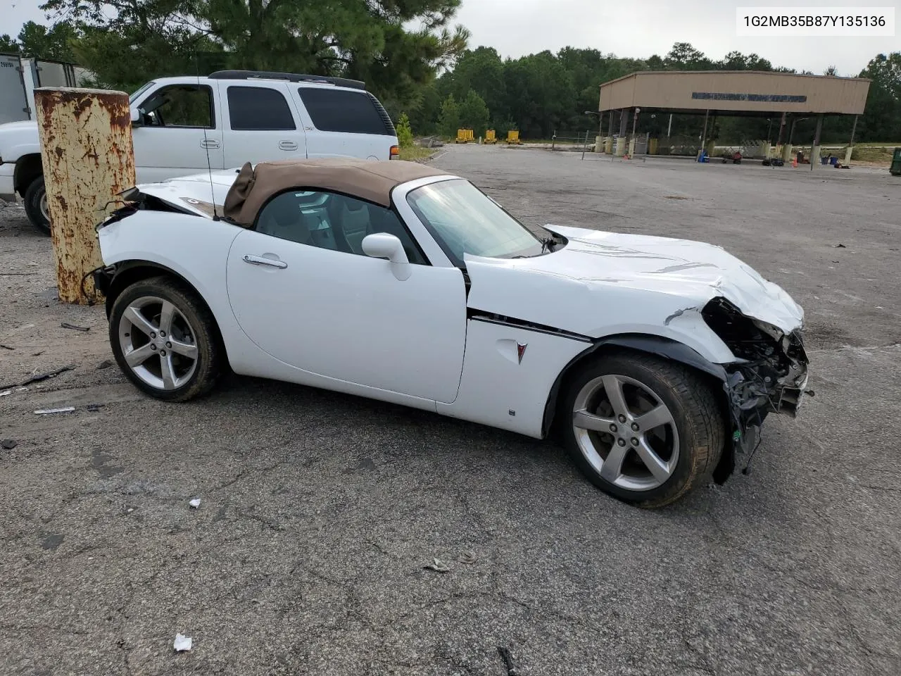 2007 Pontiac Solstice VIN: 1G2MB35B87Y135136 Lot: 71227994