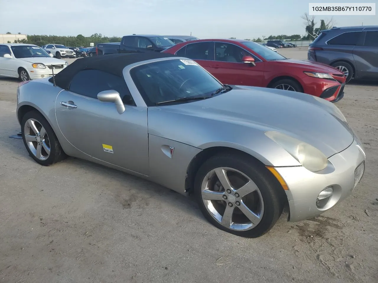 2007 Pontiac Solstice VIN: 1G2MB35B67Y110770 Lot: 71586314