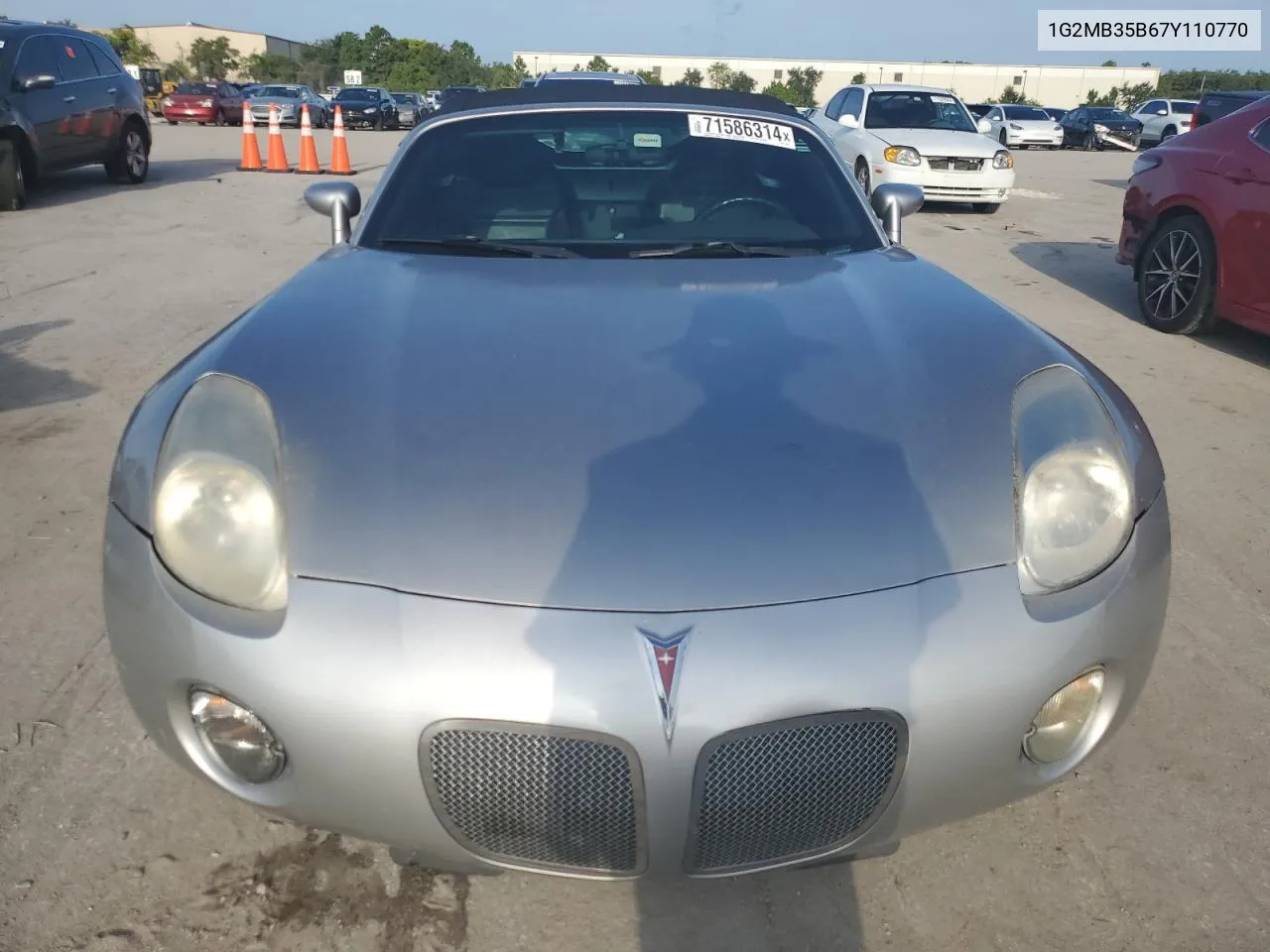 2007 Pontiac Solstice VIN: 1G2MB35B67Y110770 Lot: 71586314