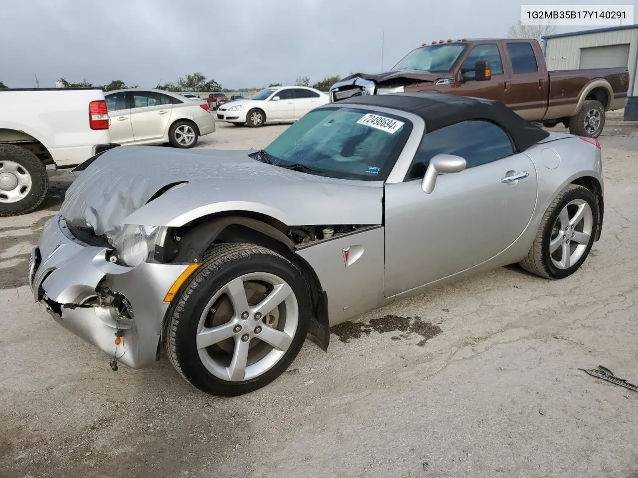 2007 Pontiac Solstice VIN: 1G2MB35B17Y140291 Lot: 72498694