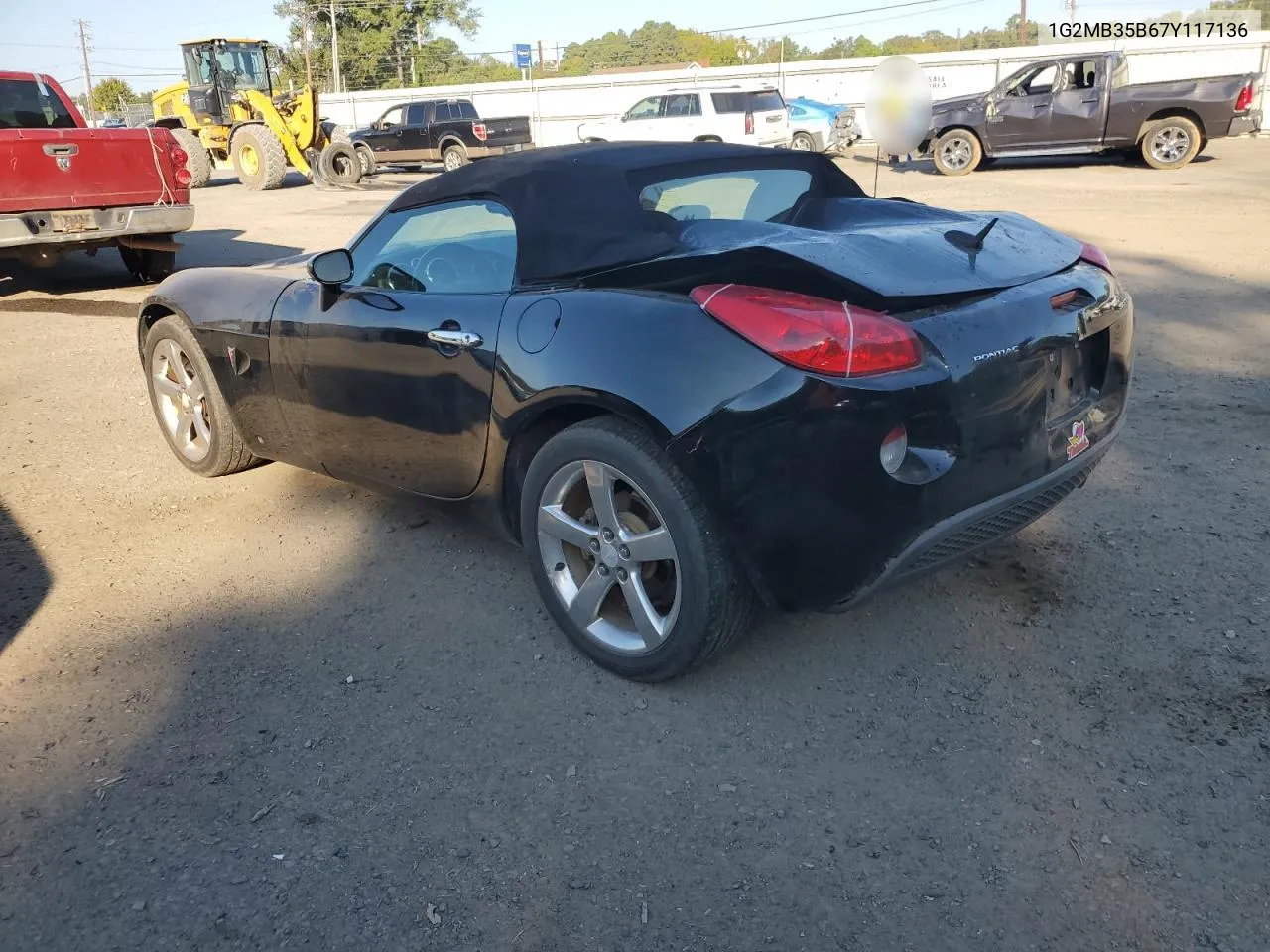 2007 Pontiac Solstice VIN: 1G2MB35B67Y117136 Lot: 73397564