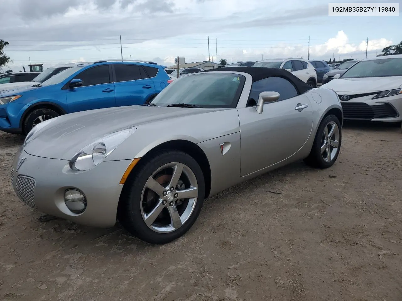 2007 Pontiac Solstice VIN: 1G2MB35B27Y119840 Lot: 73684114