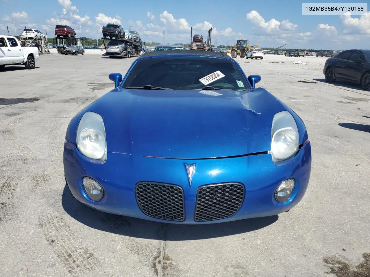 2007 Pontiac Solstice VIN: 1G2MB35B47Y130158 Lot: 73700064