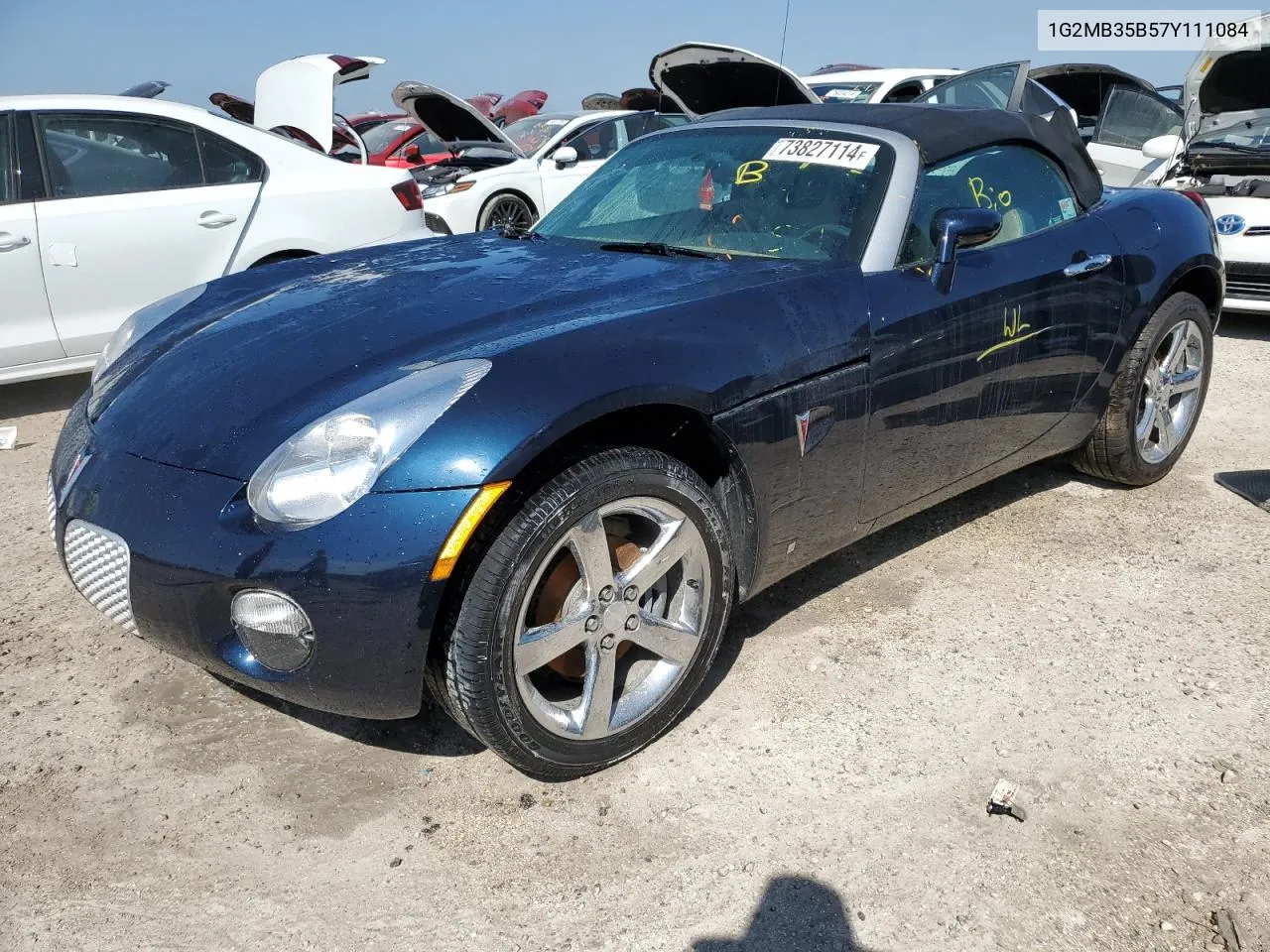 2007 Pontiac Solstice VIN: 1G2MB35B57Y111084 Lot: 73827114