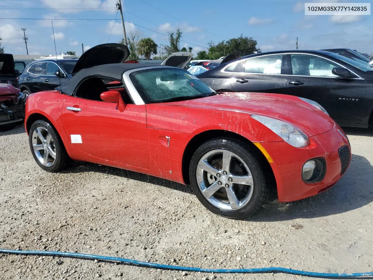 2007 Pontiac Solstice Gxp VIN: 1G2MG35X77Y142835 Lot: 74244854