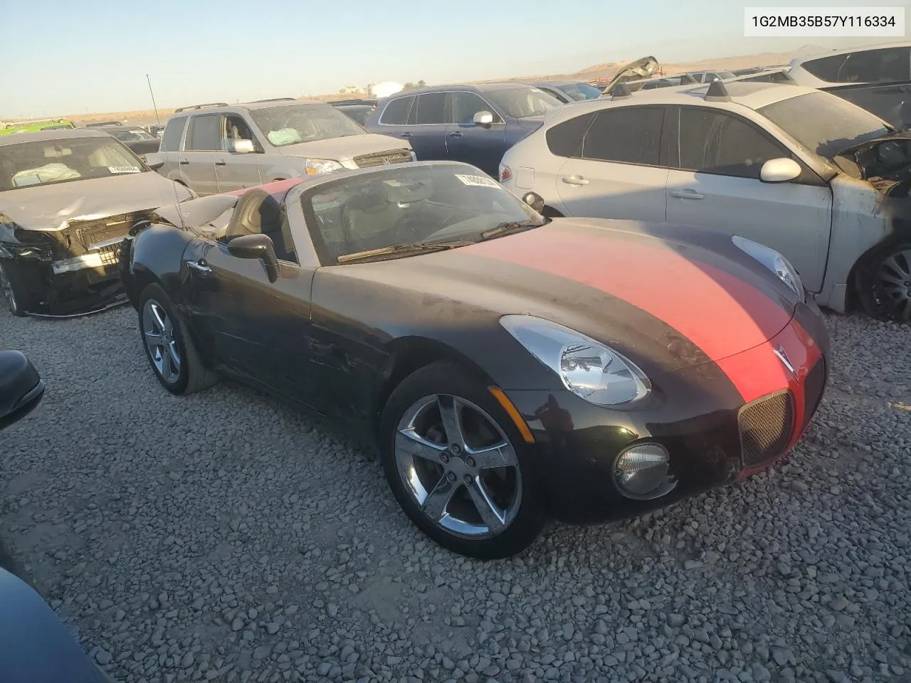 2007 Pontiac Solstice VIN: 1G2MB35B57Y116334 Lot: 74808134