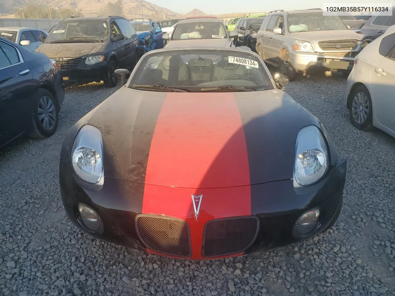 2007 Pontiac Solstice VIN: 1G2MB35B57Y116334 Lot: 74808134