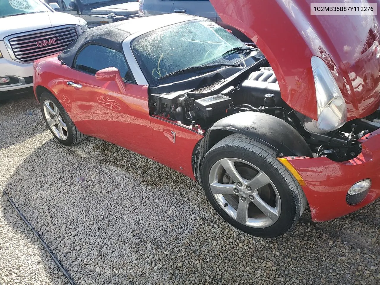 2007 Pontiac Solstice VIN: 1G2MB35B87Y112276 Lot: 75092924