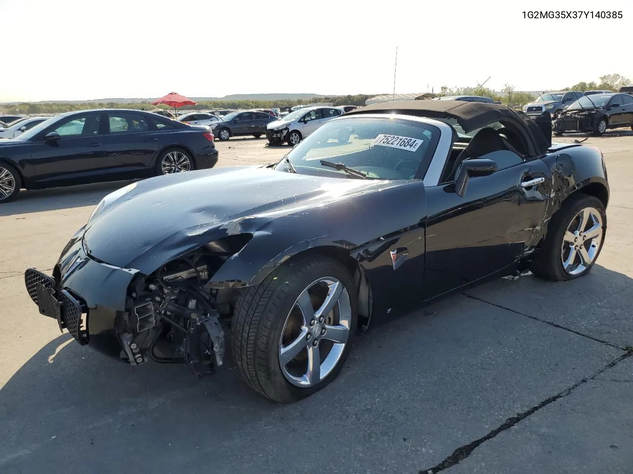 2007 Pontiac Solstice Gxp VIN: 1G2MG35X37Y140385 Lot: 75221684