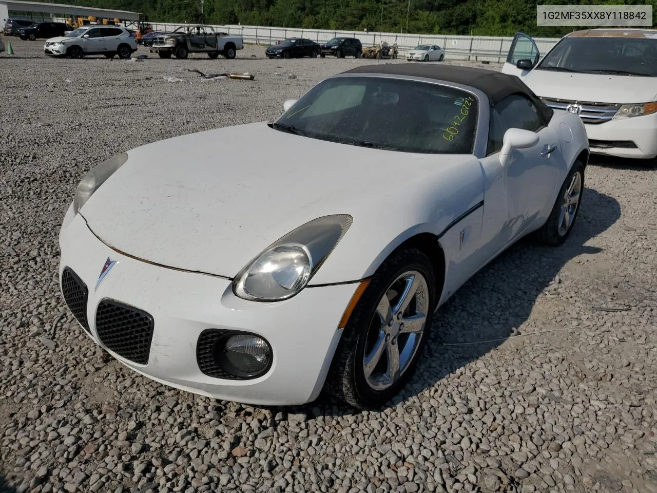 2008 Pontiac Solstice Gxp VIN: 1G2MF35XX8Y118842 Lot: 60426724