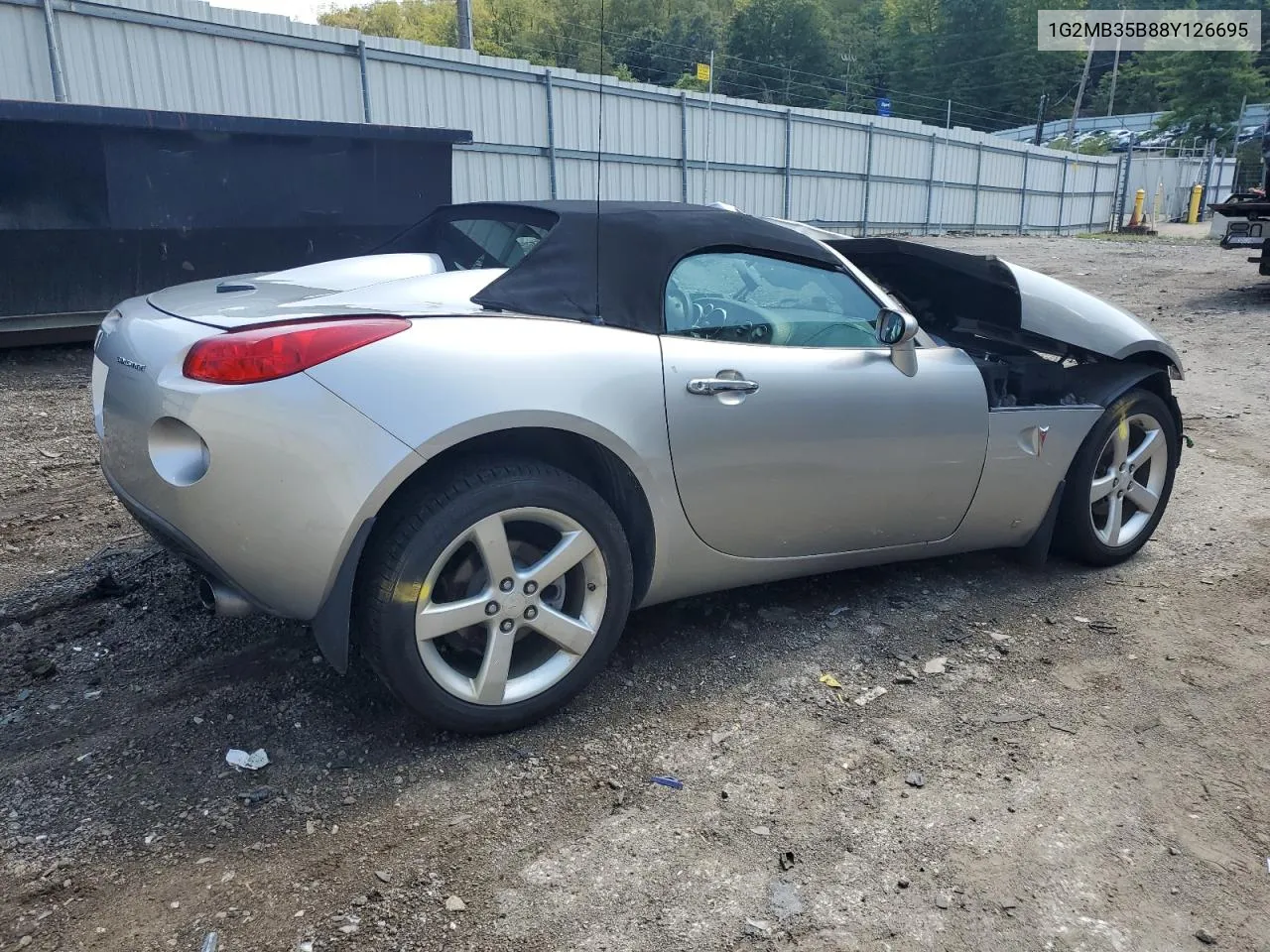 2008 Pontiac Solstice VIN: 1G2MB35B88Y126695 Lot: 69406674