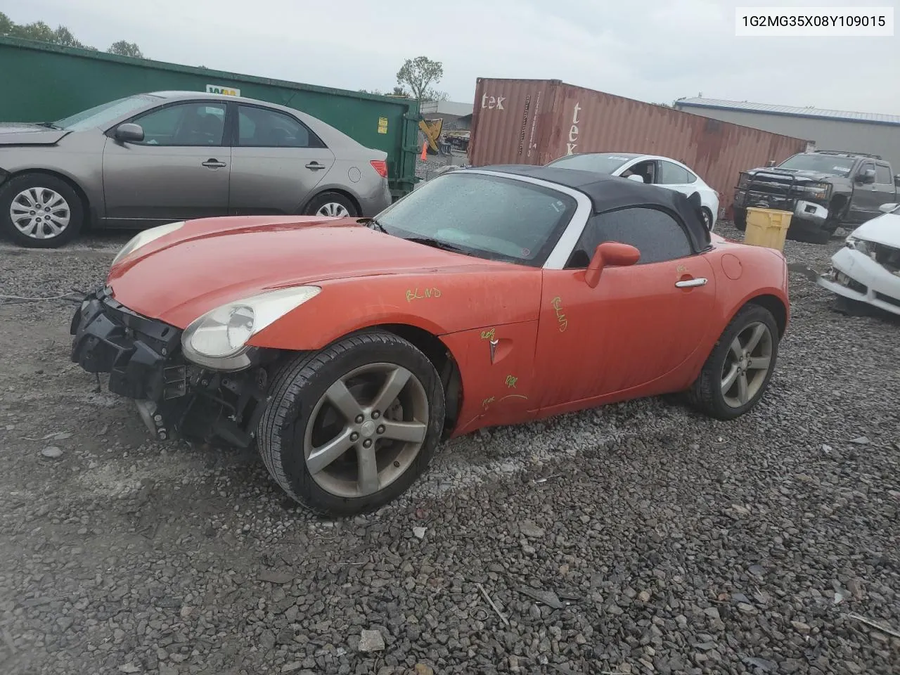 2008 Pontiac Solstice Gxp VIN: 1G2MG35X08Y109015 Lot: 70259274