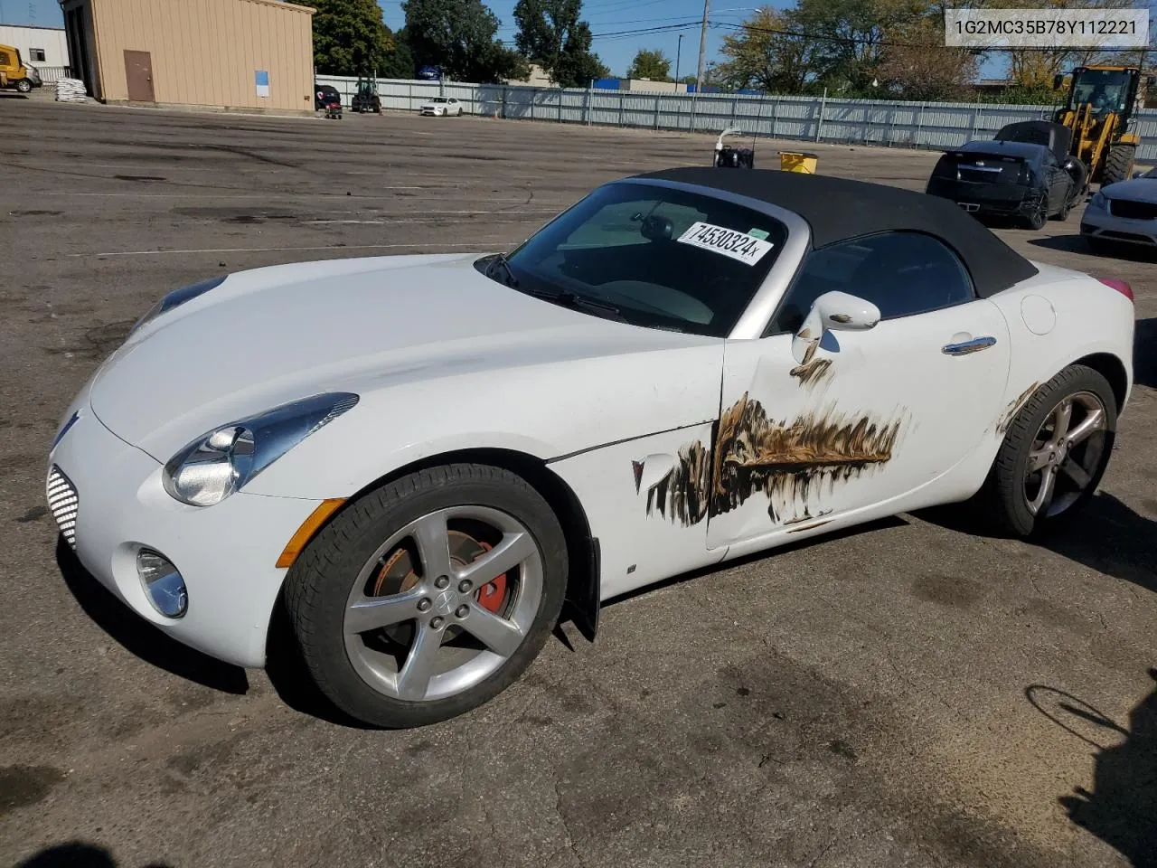 2008 Pontiac Solstice VIN: 1G2MC35B78Y112221 Lot: 74530324