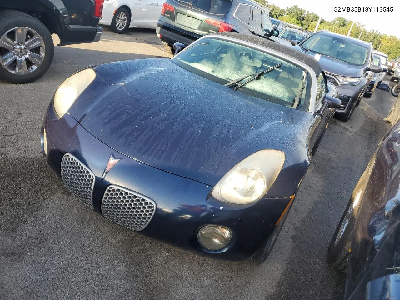 2008 Pontiac Solstice VIN: 1G2MB35B18Y113545 Lot: 75100324