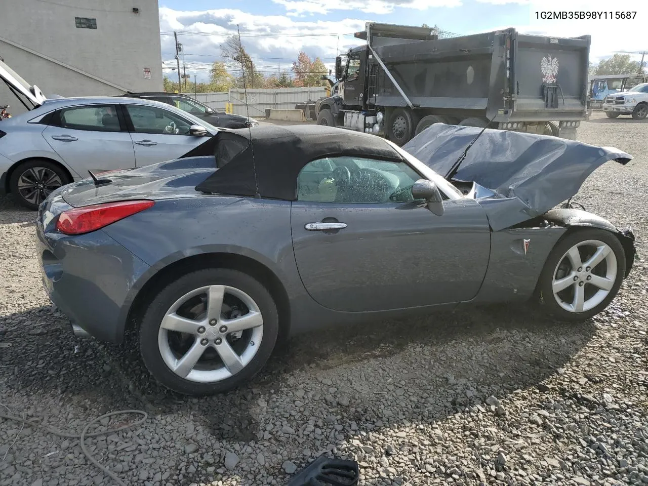 2008 Pontiac Solstice VIN: 1G2MB35B98Y115687 Lot: 76233624