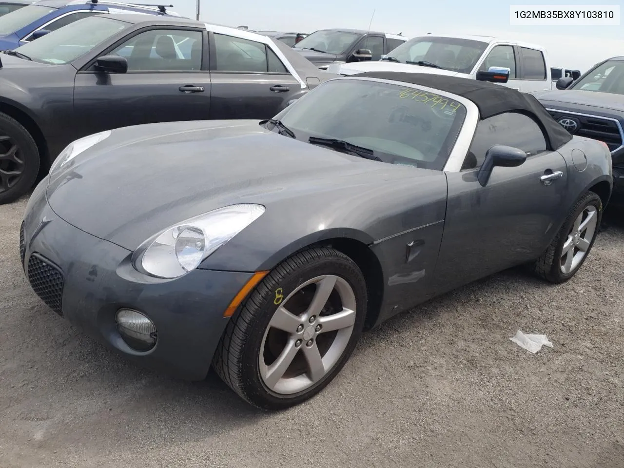 2008 Pontiac Solstice VIN: 1G2MB35BX8Y103810 Lot: 76457994