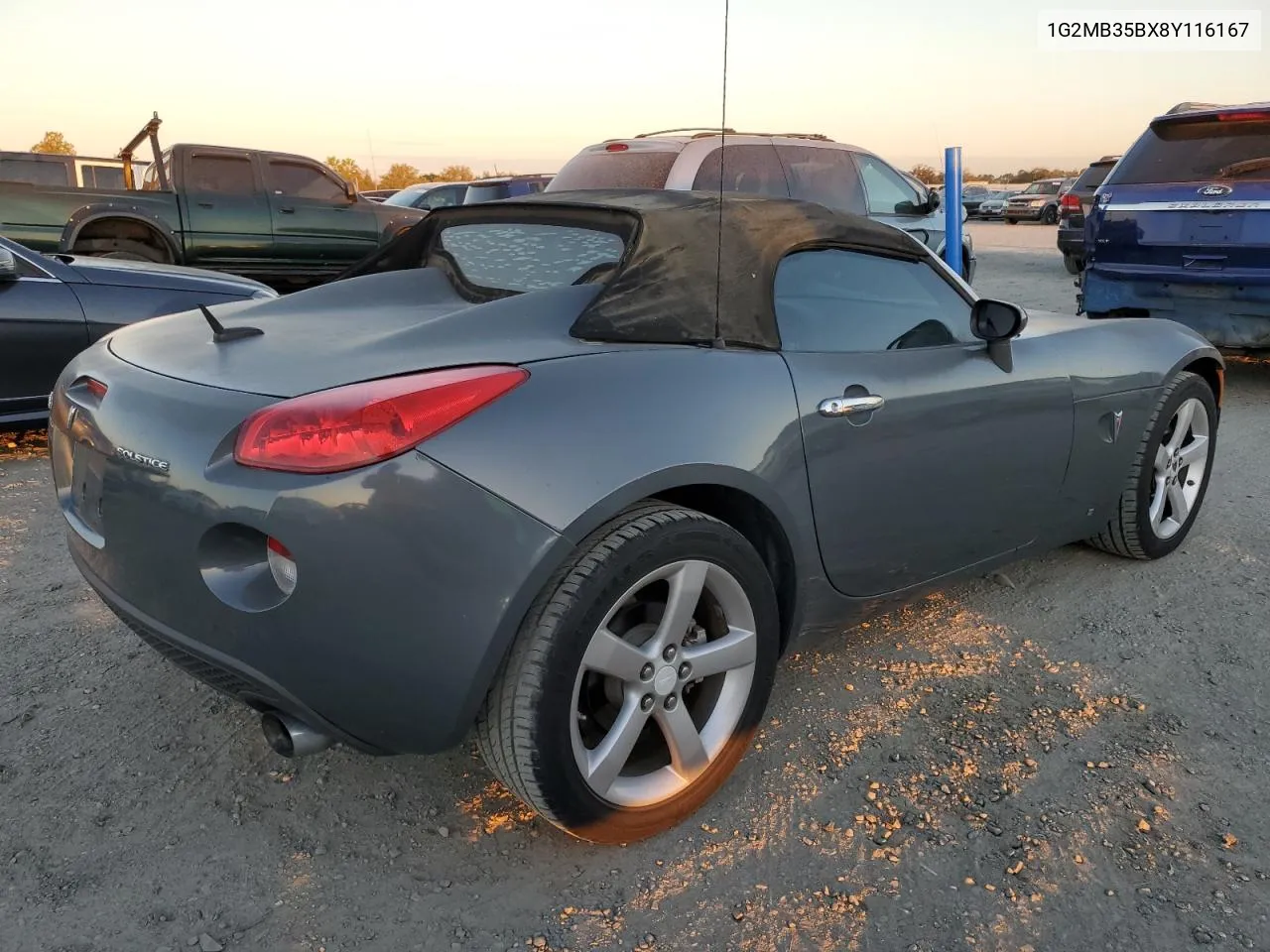 2008 Pontiac Solstice VIN: 1G2MB35BX8Y116167 Lot: 77190774