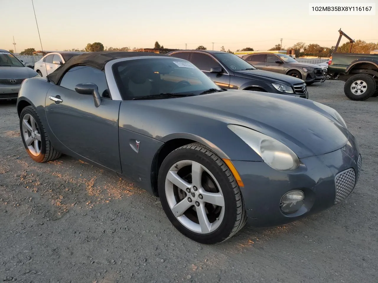 2008 Pontiac Solstice VIN: 1G2MB35BX8Y116167 Lot: 77190774