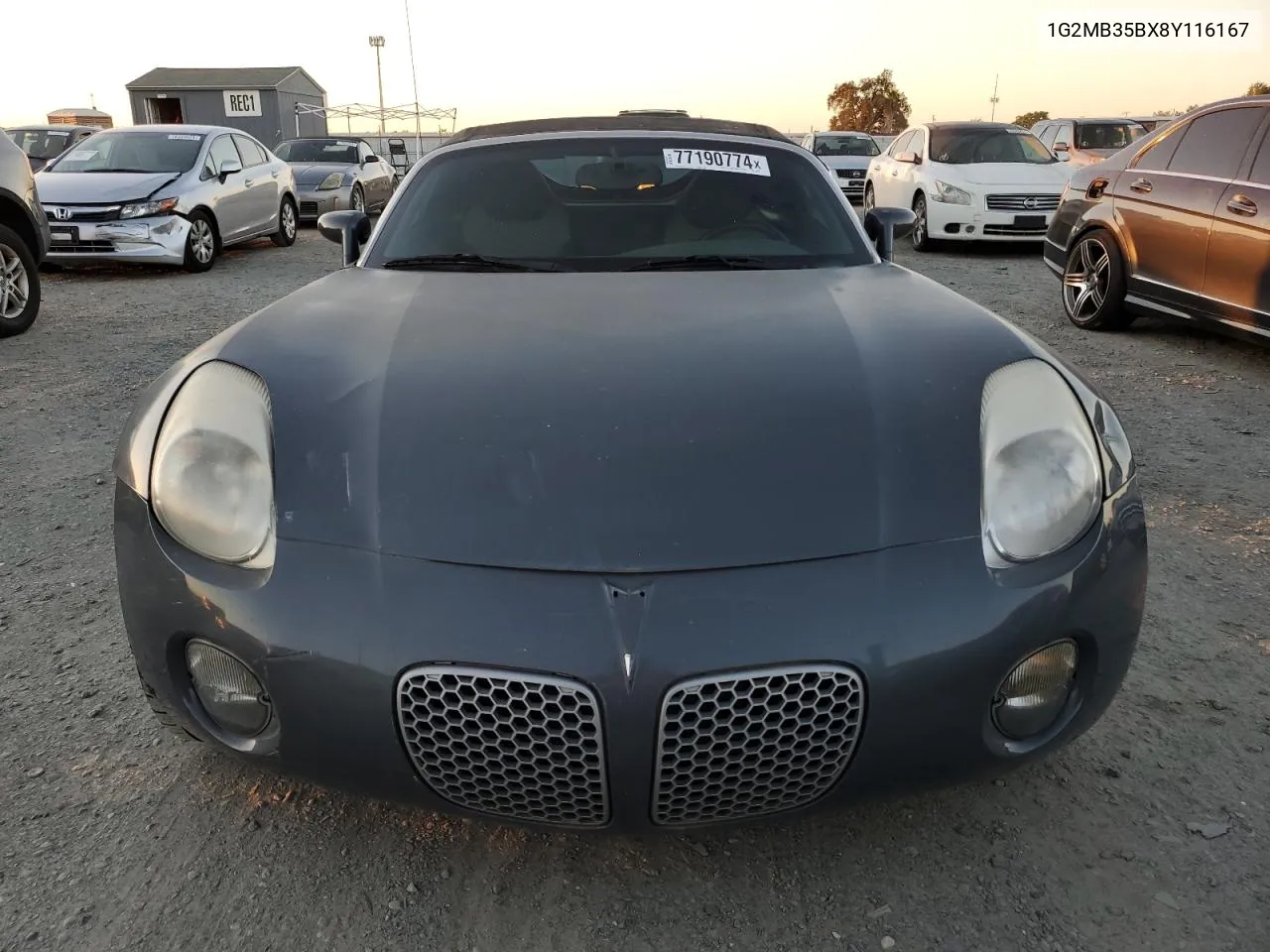 2008 Pontiac Solstice VIN: 1G2MB35BX8Y116167 Lot: 77190774