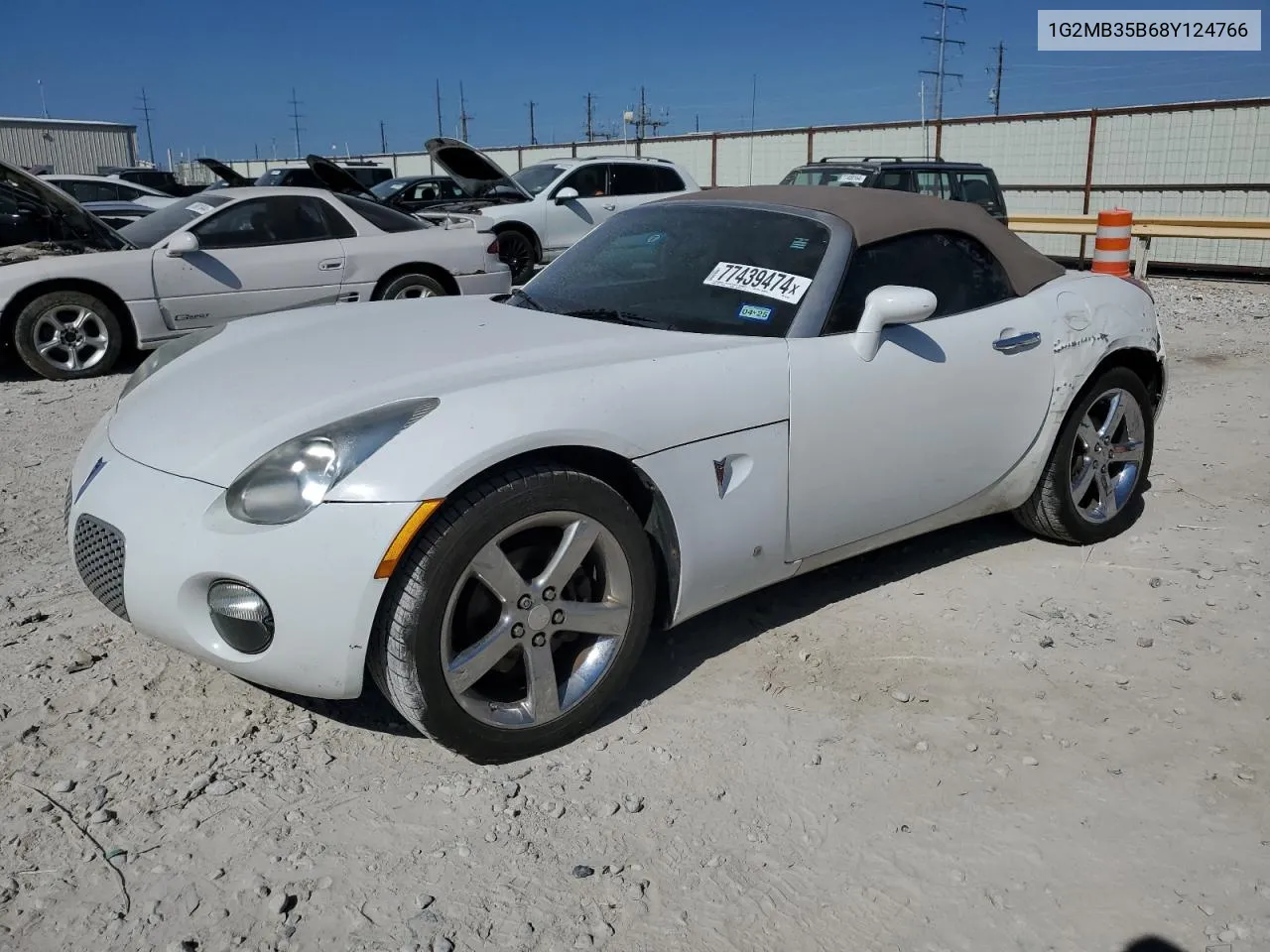 2008 Pontiac Solstice VIN: 1G2MB35B68Y124766 Lot: 77439474