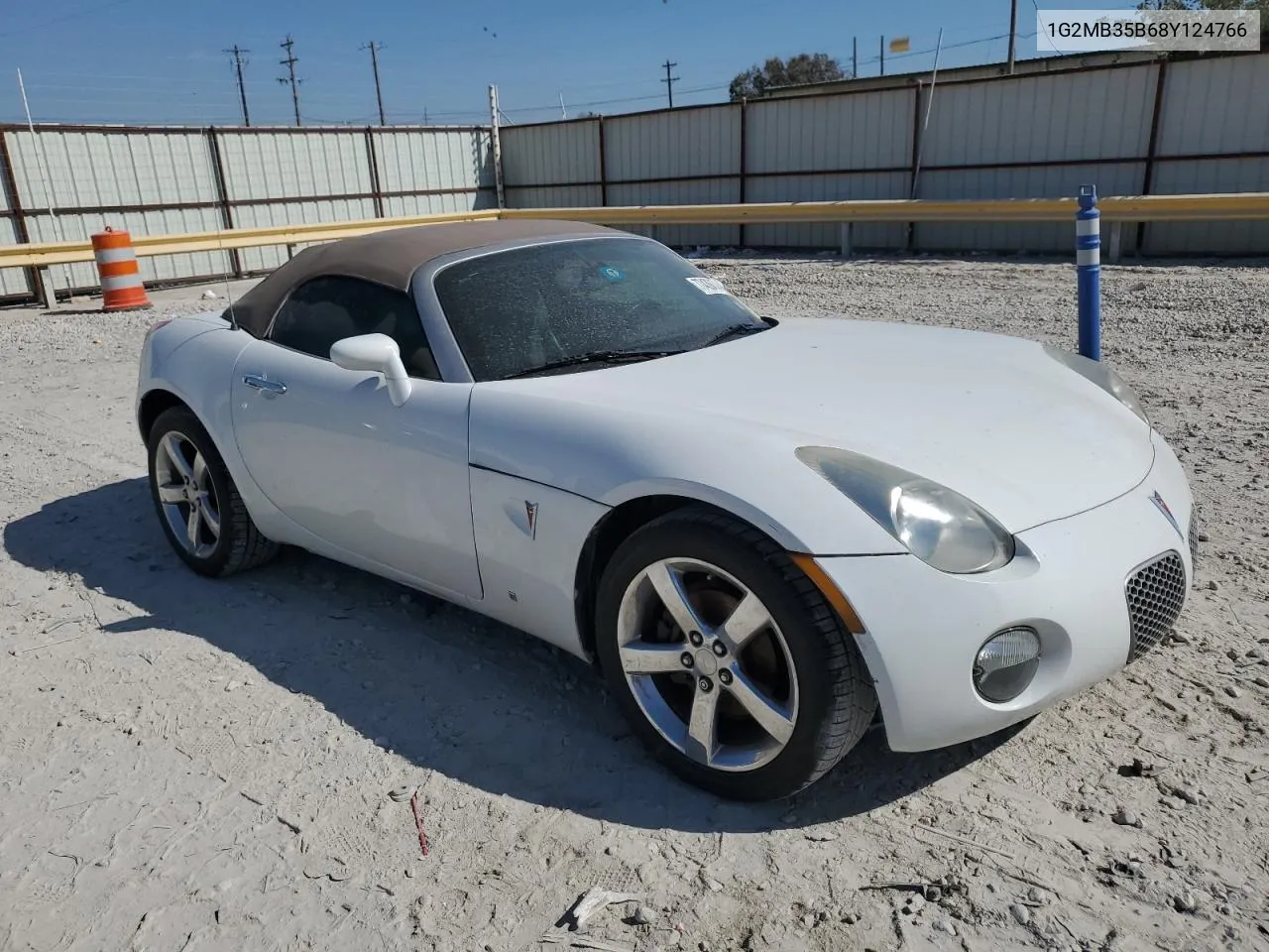 2008 Pontiac Solstice VIN: 1G2MB35B68Y124766 Lot: 77439474