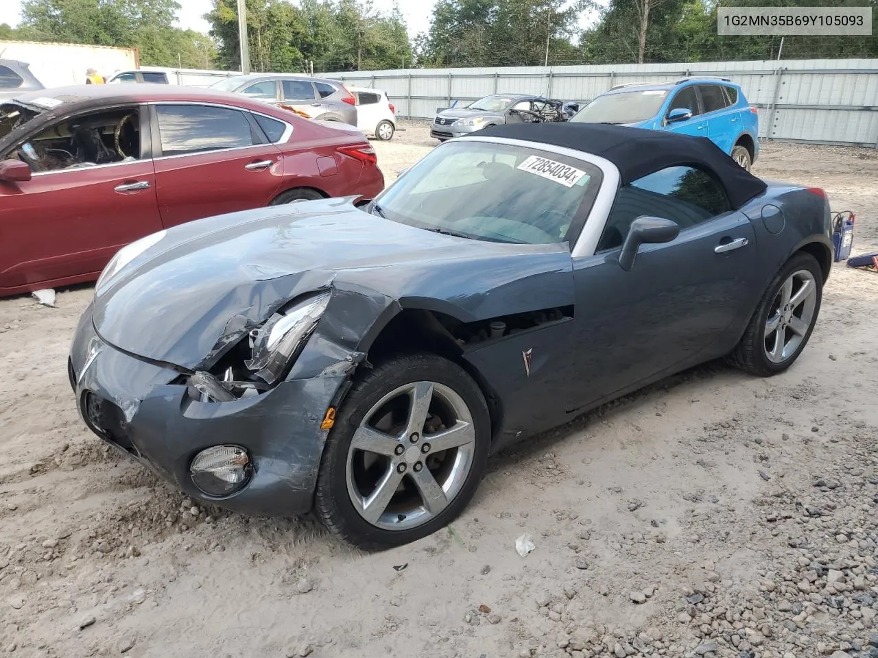 2009 Pontiac Solstice VIN: 1G2MN35B69Y105093 Lot: 72854034