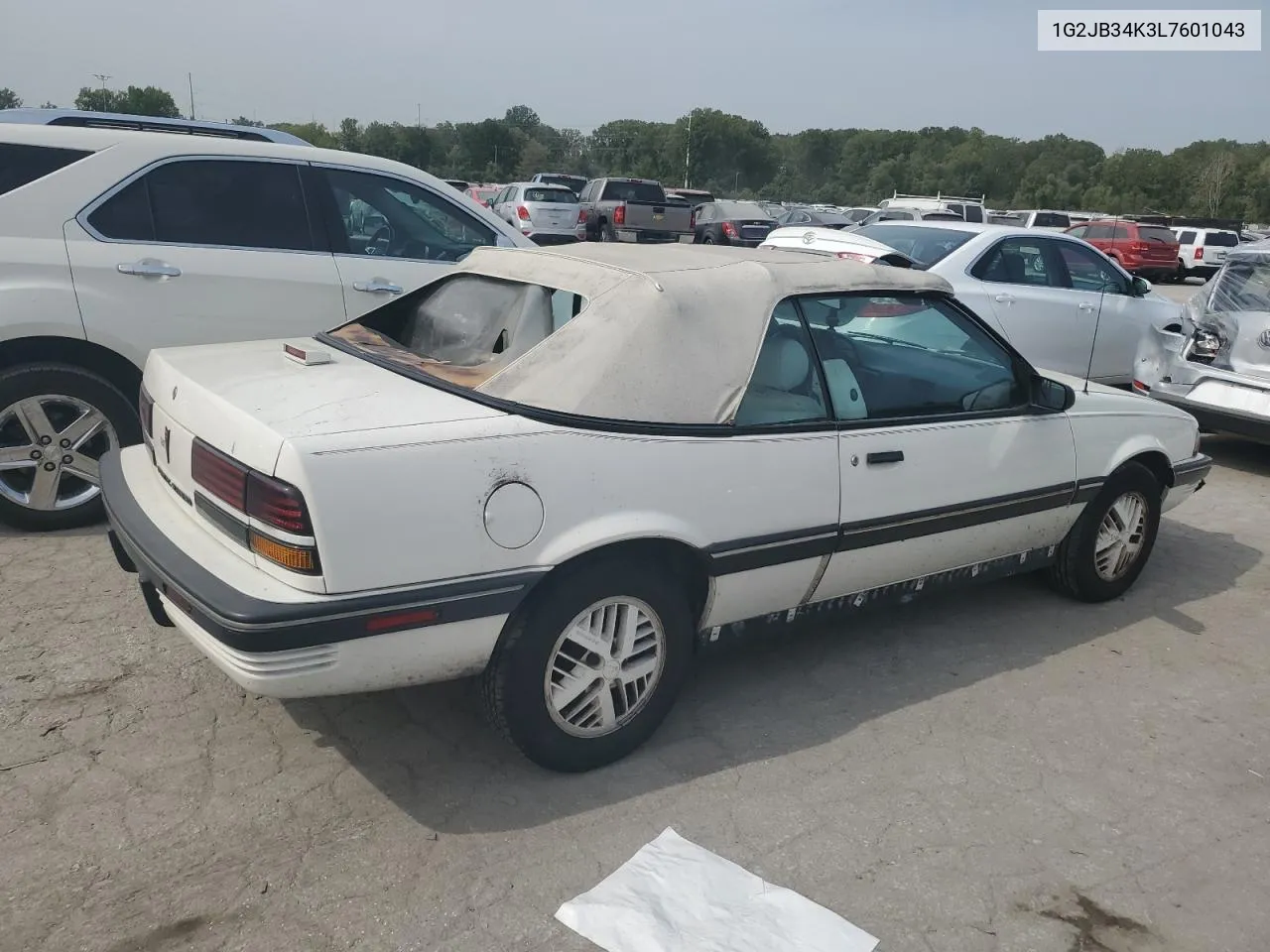 1990 Pontiac Sunbird Le VIN: 1G2JB34K3L7601043 Lot: 71321214