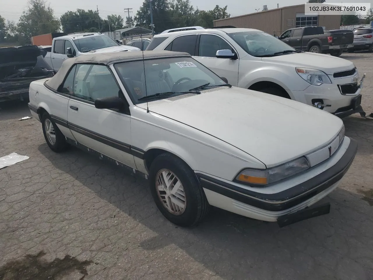 1990 Pontiac Sunbird Le VIN: 1G2JB34K3L7601043 Lot: 71321214