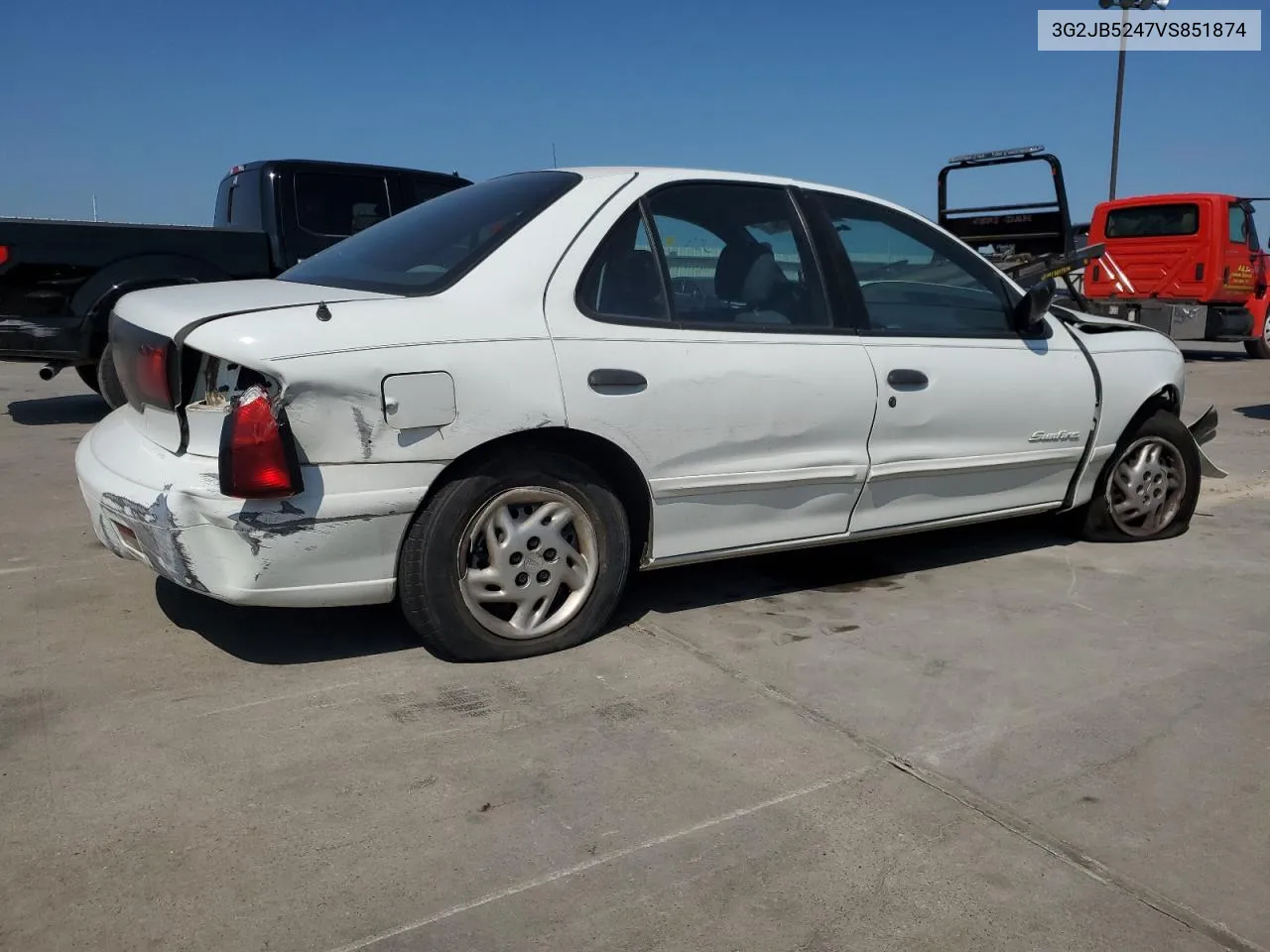 1997 Pontiac Sunfire Se VIN: 3G2JB5247VS851874 Lot: 67261644