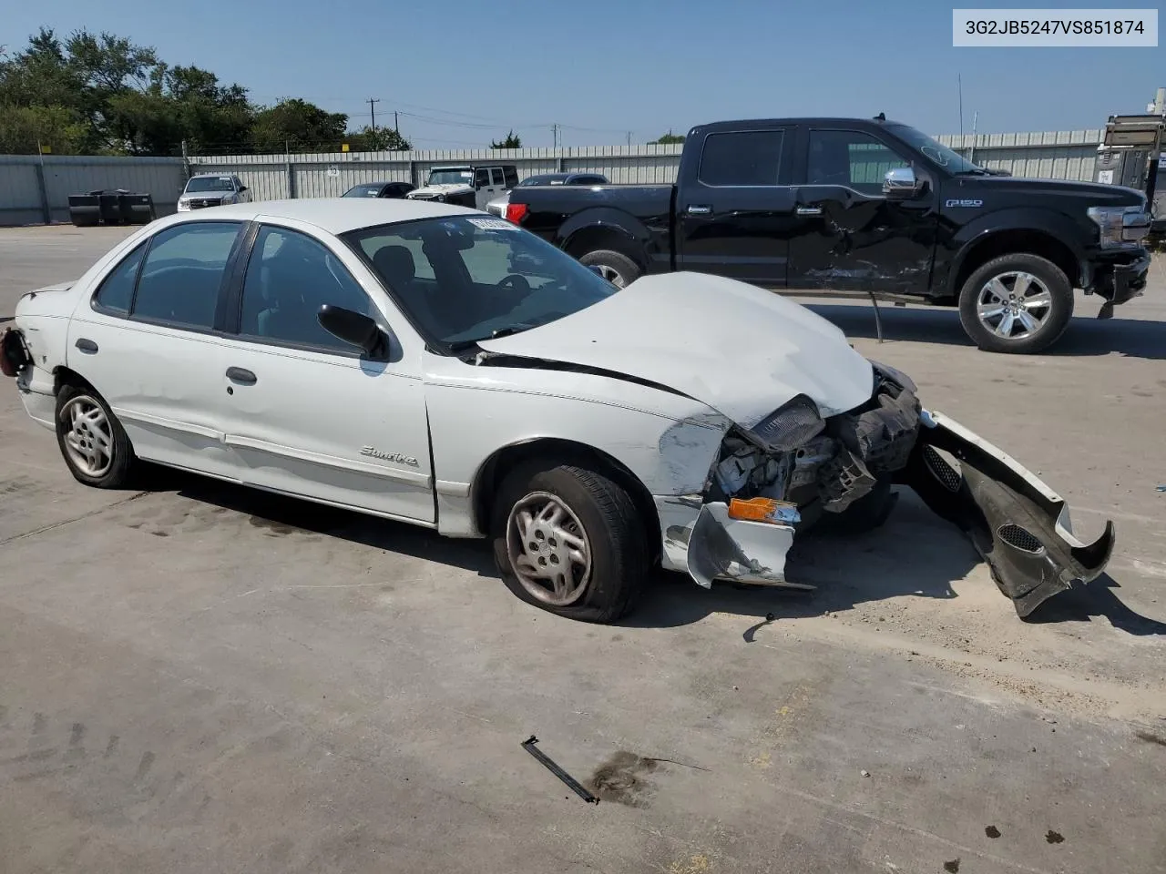 1997 Pontiac Sunfire Se VIN: 3G2JB5247VS851874 Lot: 67261644