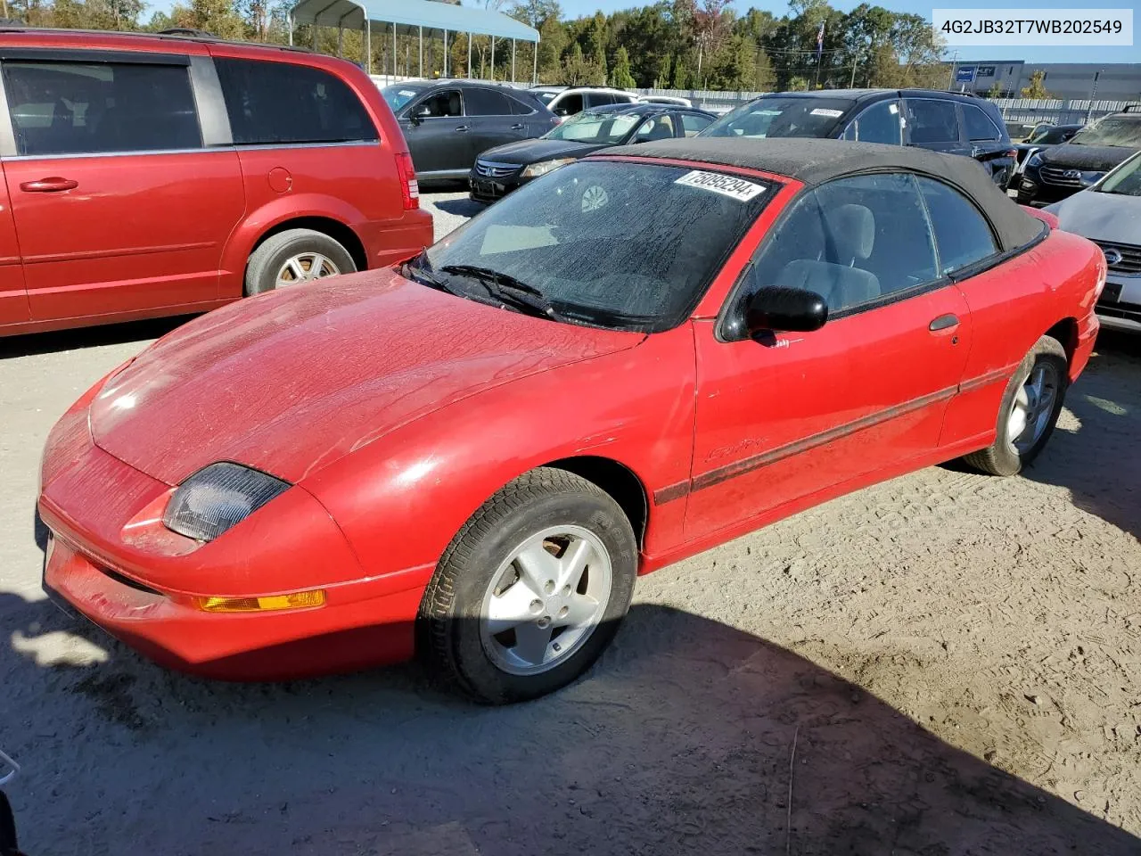 1998 Pontiac Sunfire Se VIN: 4G2JB32T7WB202549 Lot: 75095294