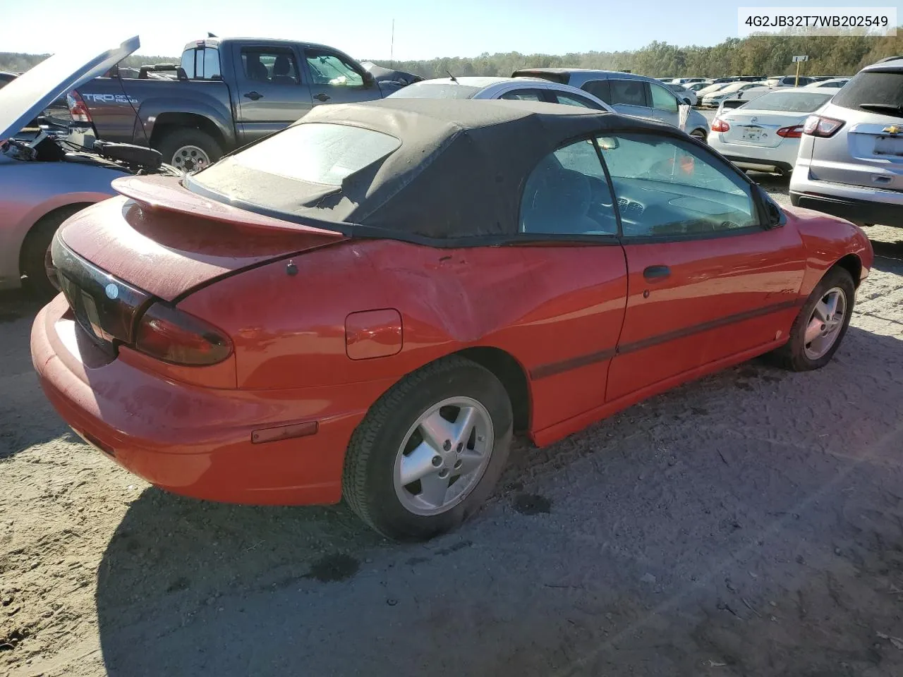 1998 Pontiac Sunfire Se VIN: 4G2JB32T7WB202549 Lot: 75095294