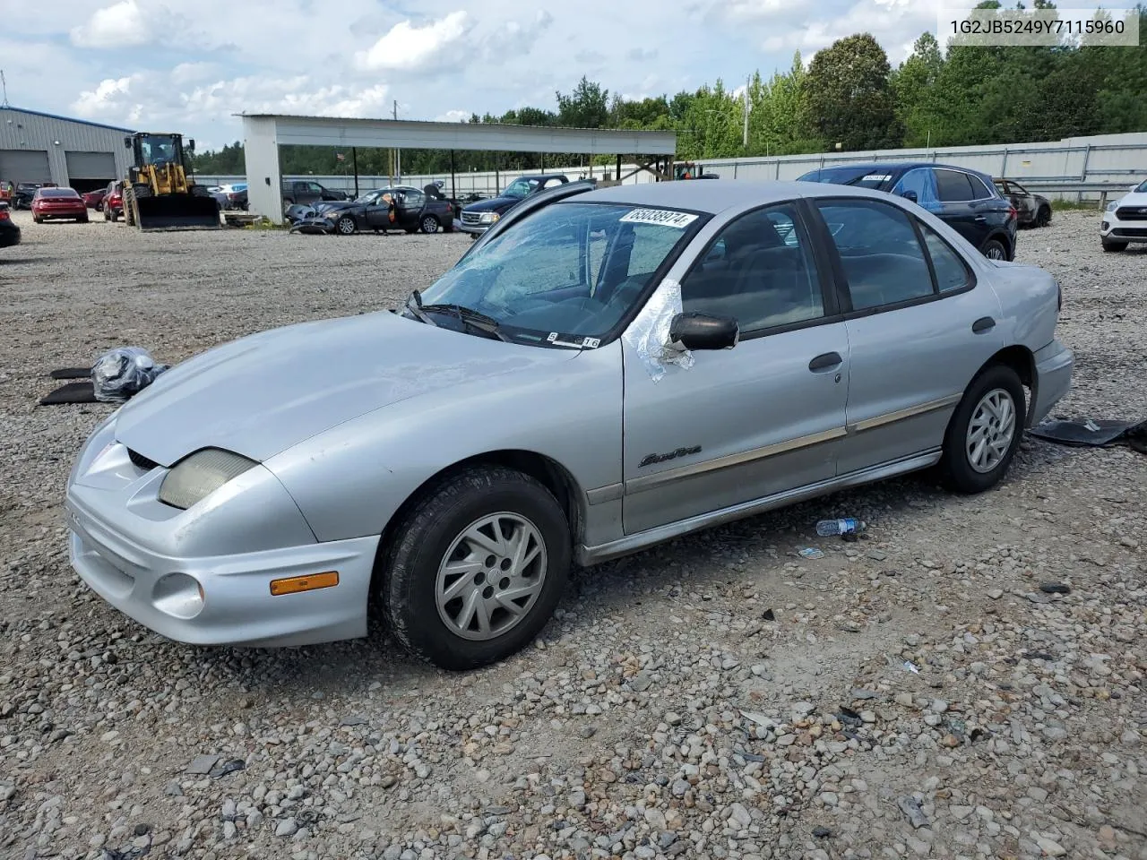 2000 Pontiac Sunfire Se VIN: 1G2JB5249Y7115960 Lot: 65038974